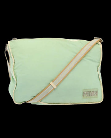 Green Nylon Fendi Shoulder Bag