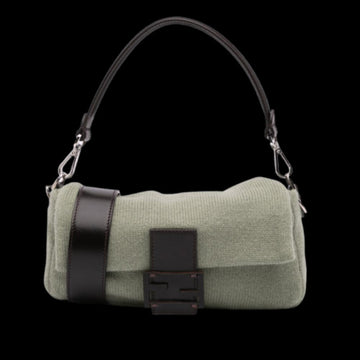 Green Wool Fendi Baguette