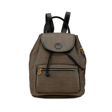 Grey Canvas Fendi Backpack
