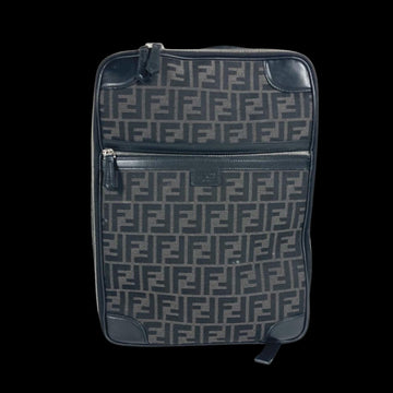Grey Leather Fendi Backpack