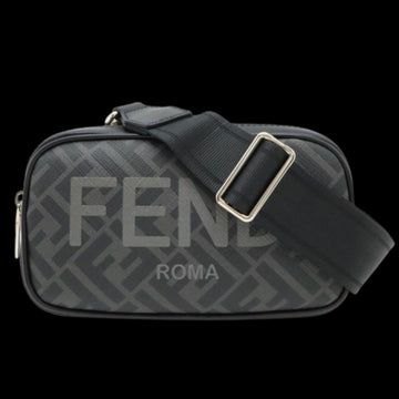 Grey Leather Fendi Crossbody Bag
