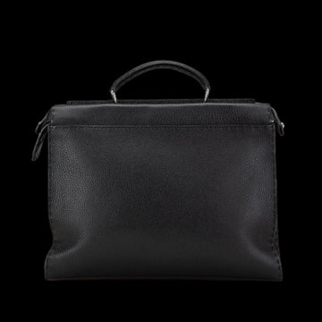 Grey Leather Fendi Peekaboo
