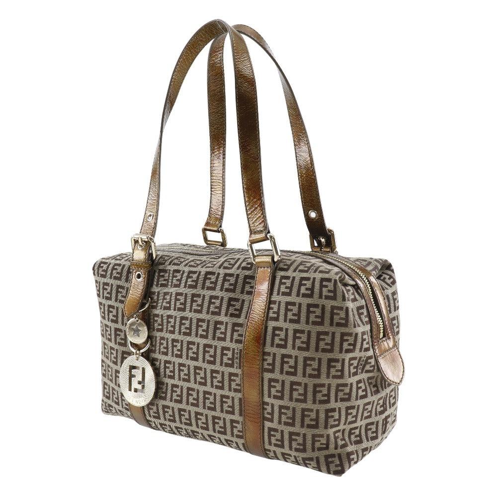 Metallic Canvas Fendi Crossbody Bag