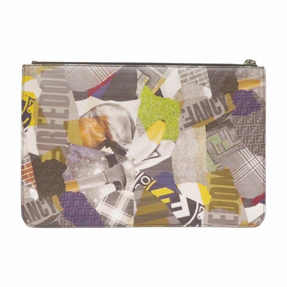 Multicolor Leather Fendi Clutch