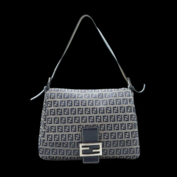 Navy Canvas Fendi Baguette Mamma