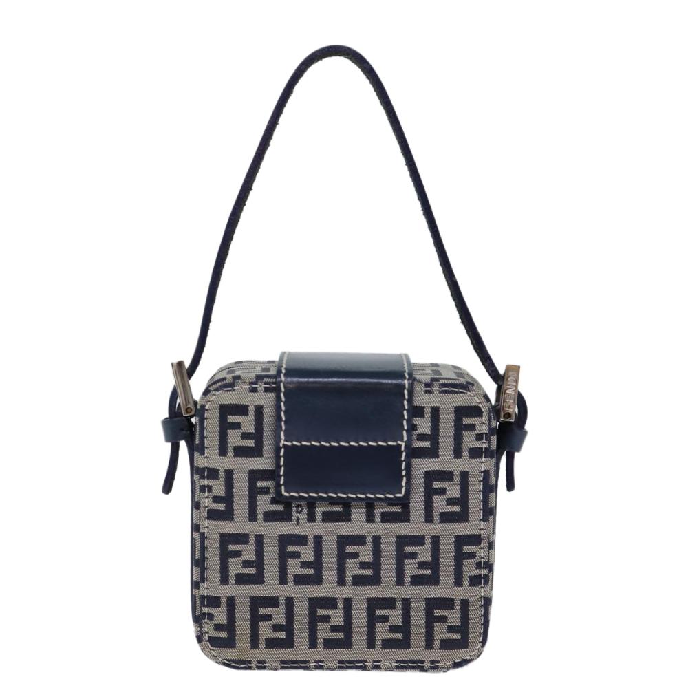 Navy Canvas Fendi Clutch