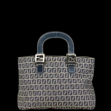 Navy Canvas Fendi Handbag