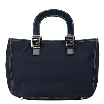 Navy Canvas Fendi Handbag