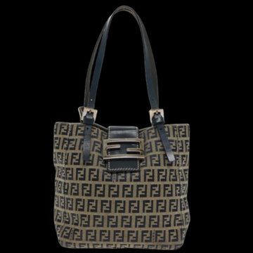 Navy Canvas Fendi Tote