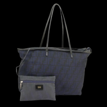Navy Canvas Fendi Tote