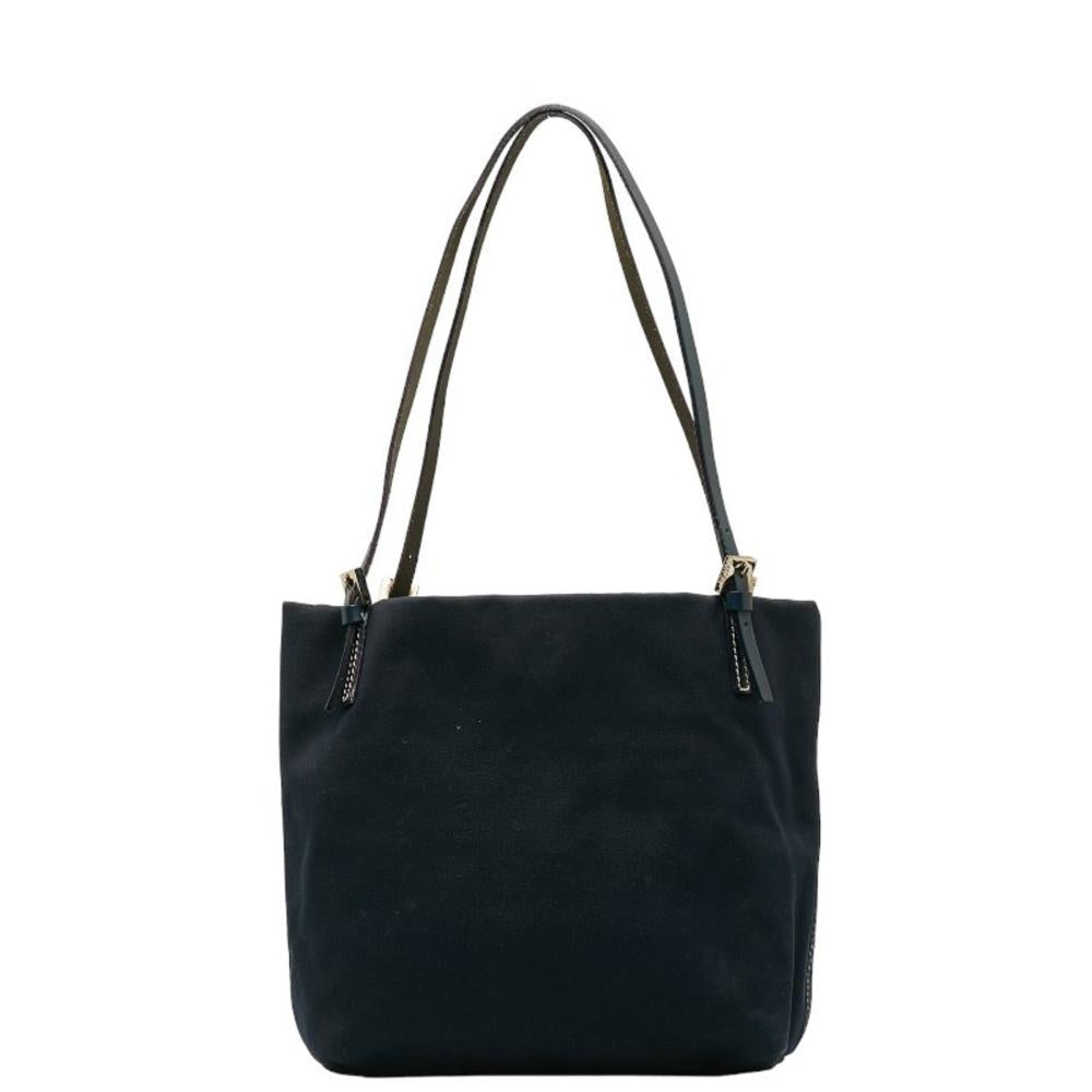 Navy Canvas Fendi Tote