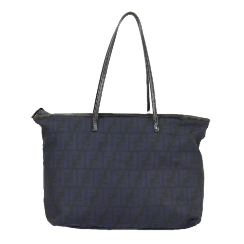 Navy Canvas Fendi Tote