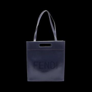 Navy Leather Fendi Tote