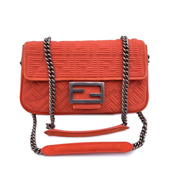 Orange Canvas Fendi Baguette