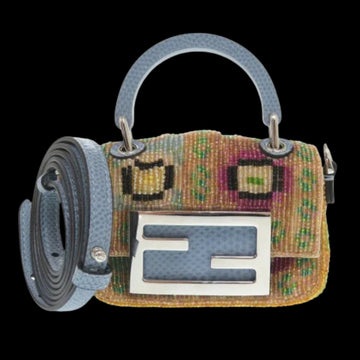 Orange Fabric Fendi Baguette