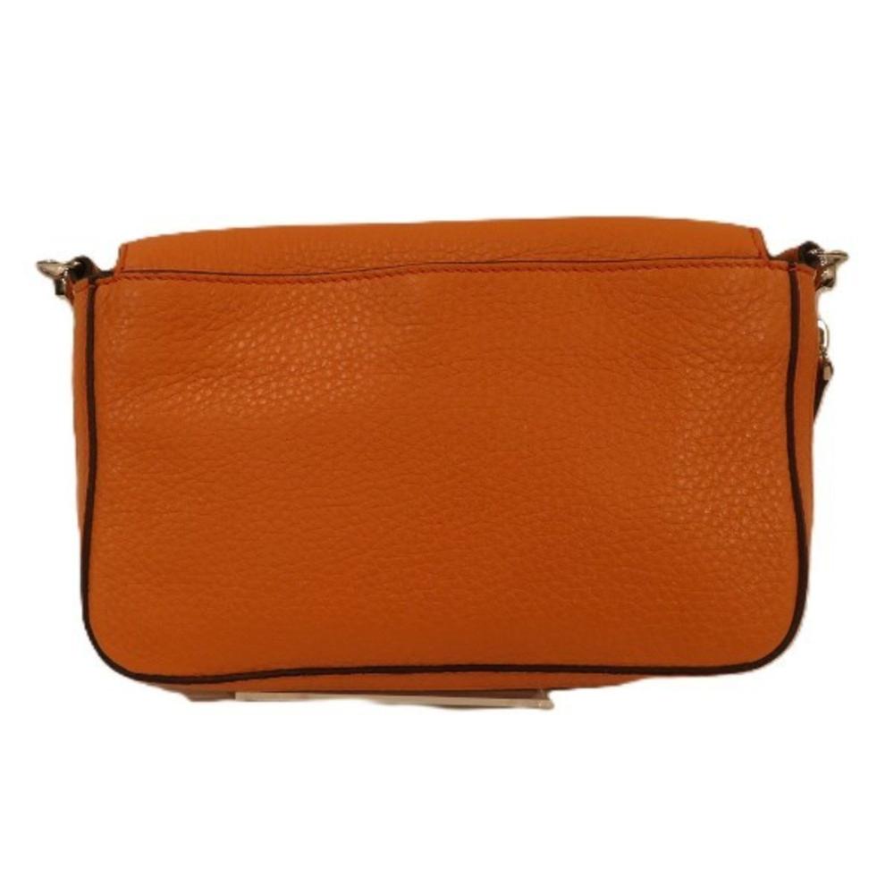 Orange Leather Fendi Shoulder Bag