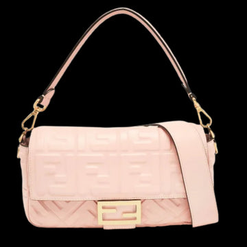 Pink Leather Fendi Baguette