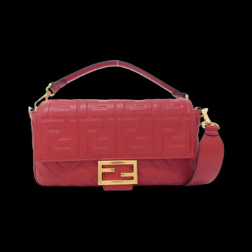 Pink Leather Fendi Baguette
