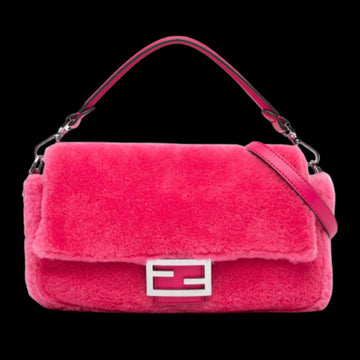 Pink Leather Fendi Baguette