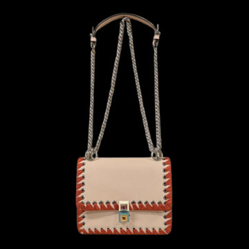Pink Leather Fendi Crossbody Bag
