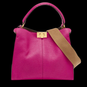 Pink Leather Fendi Peekaboo