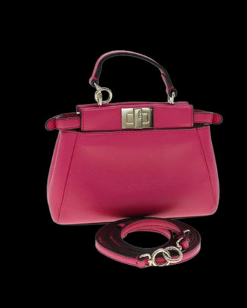 Pink Leather Fendi Peekaboo