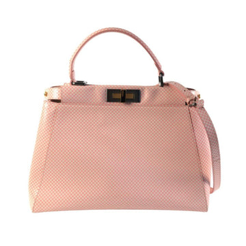 Pink Leather Fendi Peekaboo
