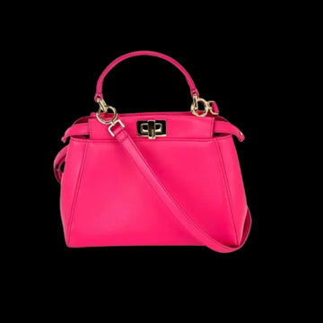Pink Leather Fendi Peekaboo