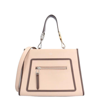 Pink Leather Fendi Shoulder Bag