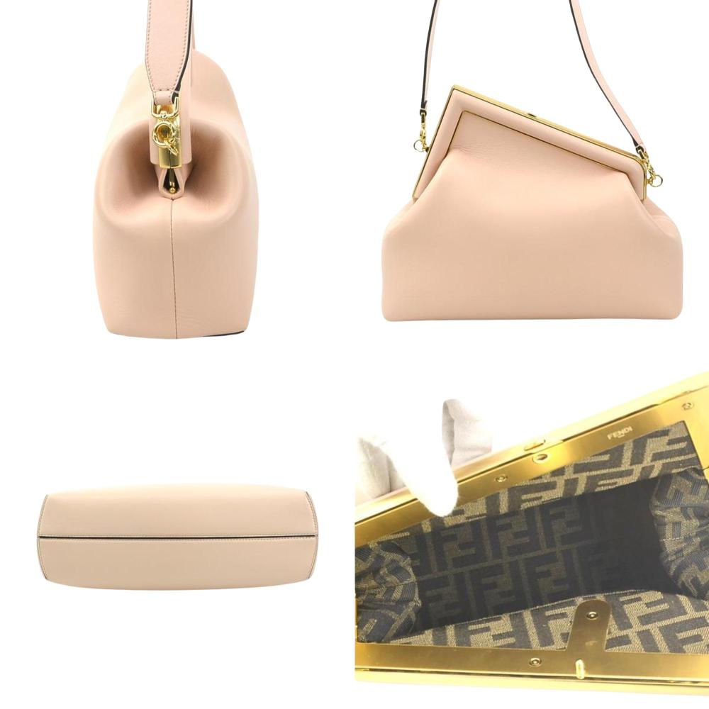 Pink Leather Fendi Shoulder Bag