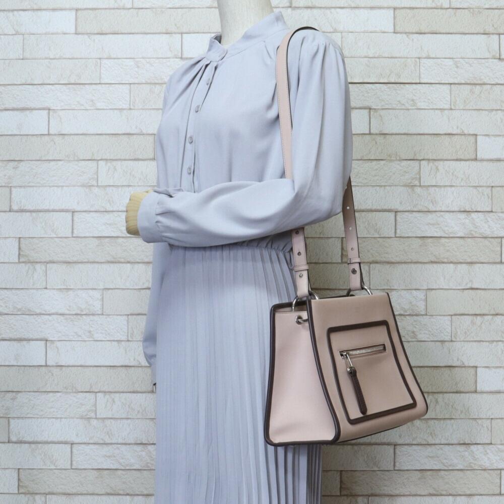 Pink Leather Fendi Shoulder Bag