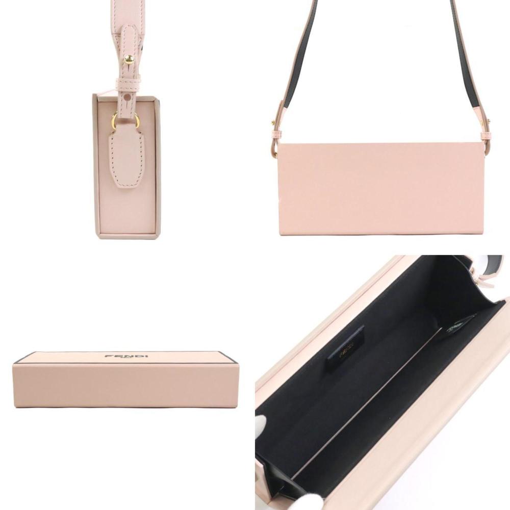 Pink Leather Fendi Shoulder Bag