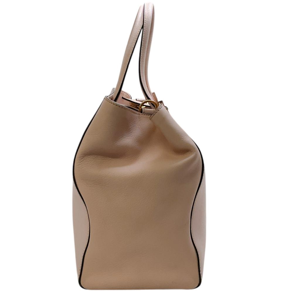 Pink Leather Fendi Tote