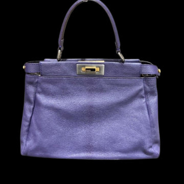 Purple Leather Fendi Peekaboo