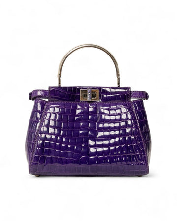 Purple Leather Fendi Peekaboo