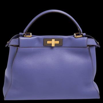 Purple Leather Fendi Peekaboo