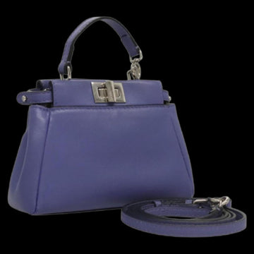 Purple Leather Fendi Handbag