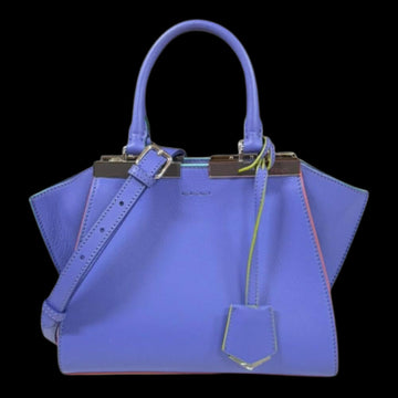 Purple Leather Fendi Shoulder Bag