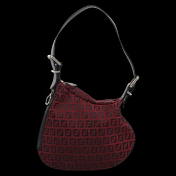 Red Canvas Fendi Shoulder Bag