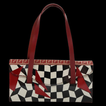 Red Canvas Fendi Tote