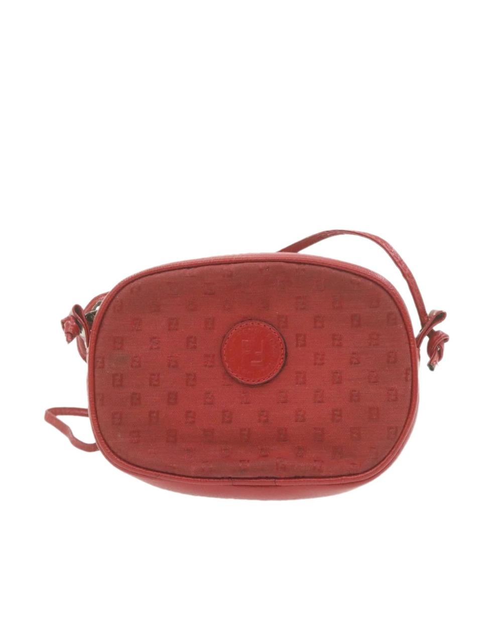 Red Cotton Fendi Shoulder Bag