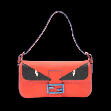 Red Leather Fendi Handbag