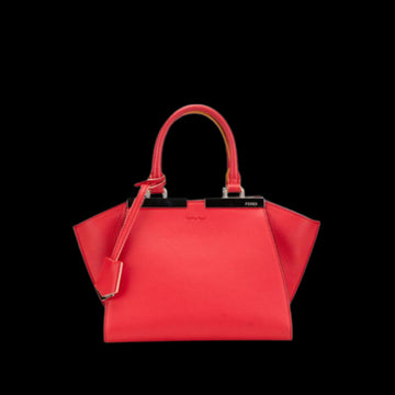Red Leather Fendi Handbag
