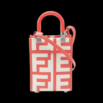 Red Leather Fendi Handbag