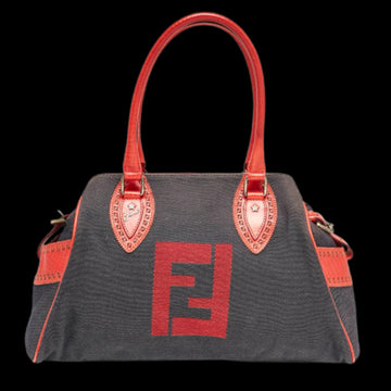 Red Leather Fendi Handbag