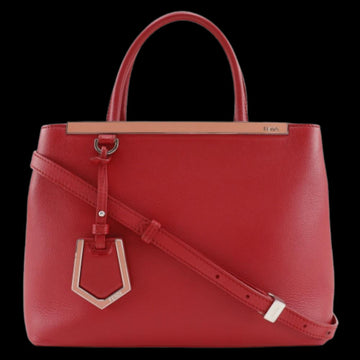Red Leather Fendi Handbag