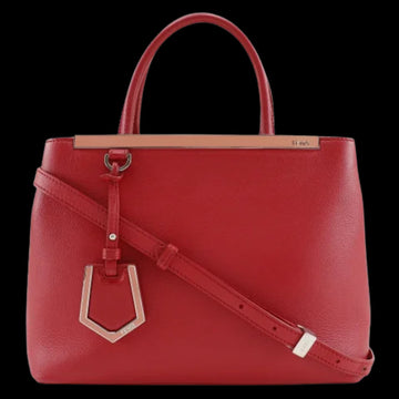 Red Leather Fendi Handbag