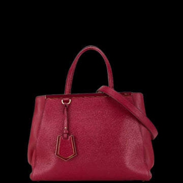 Red Leather Fendi Handbag