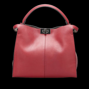 Red Leather Fendi Peekaboo