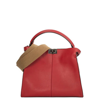 Red Leather Fendi Peekaboo